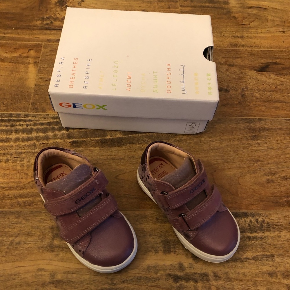 Geox Baby Toddler Girl Biglia Shoes, Dark Rose Prune, US 6.5, EU 22 - Picture 5 of 9
